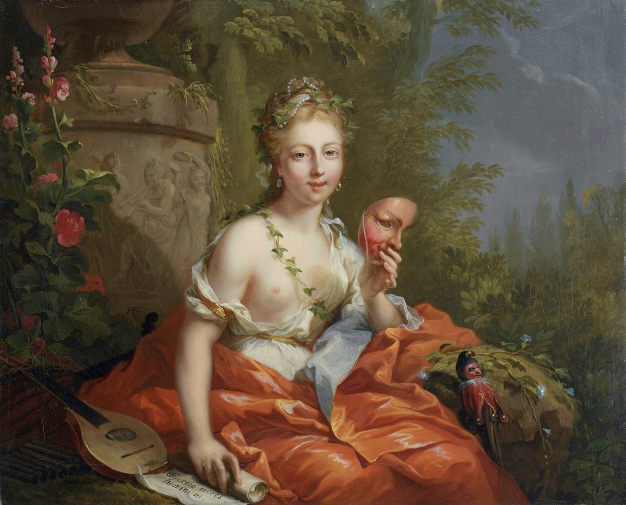 Yhdeksän muusaa - Thalia (komedia) tekijältä Johann Heinrich Tischbein