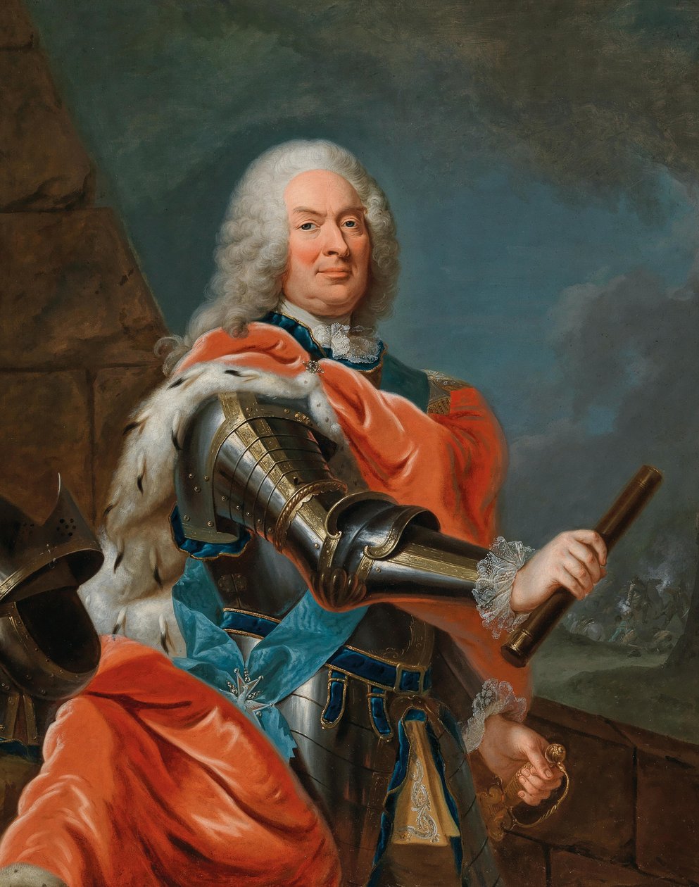 Hessen-Kasselin landgrave Vilhelm VIII:n muotokuva 1682-1760. tekijältä Johann Heinrich Tischbein the Elder