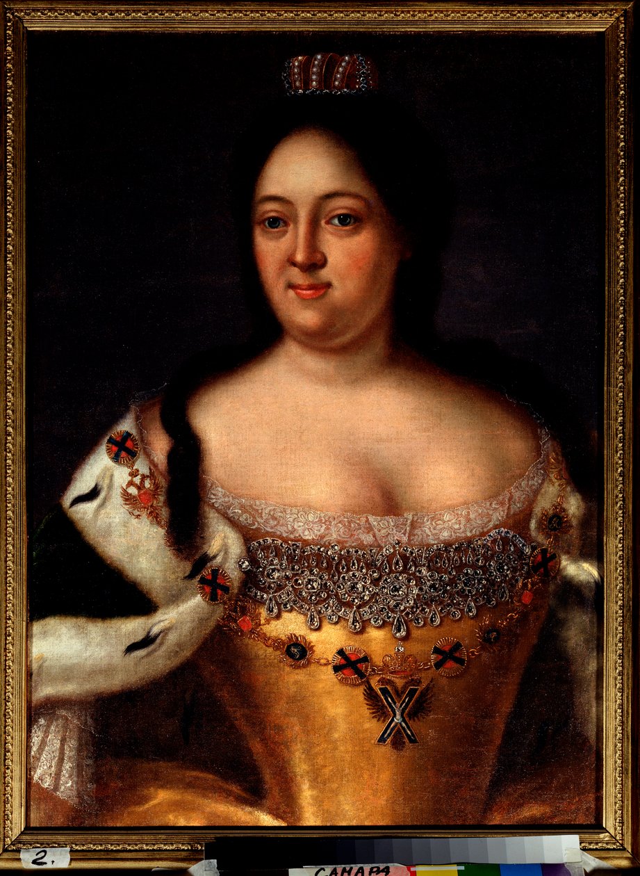 Venäjän keisarinna Anna I:n muotokuva (Anna Ivanovna tekijältä Johann Heinrich Wedekind