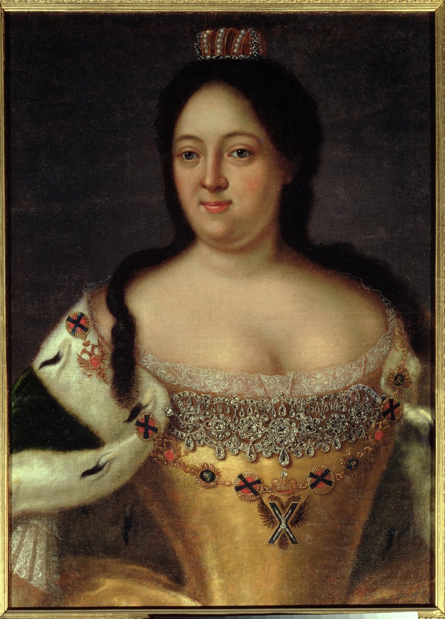 Keisarinna Anna Ioannovnan (1693-1740) muotokuva tekijältä Johann Heinrich Wedekind