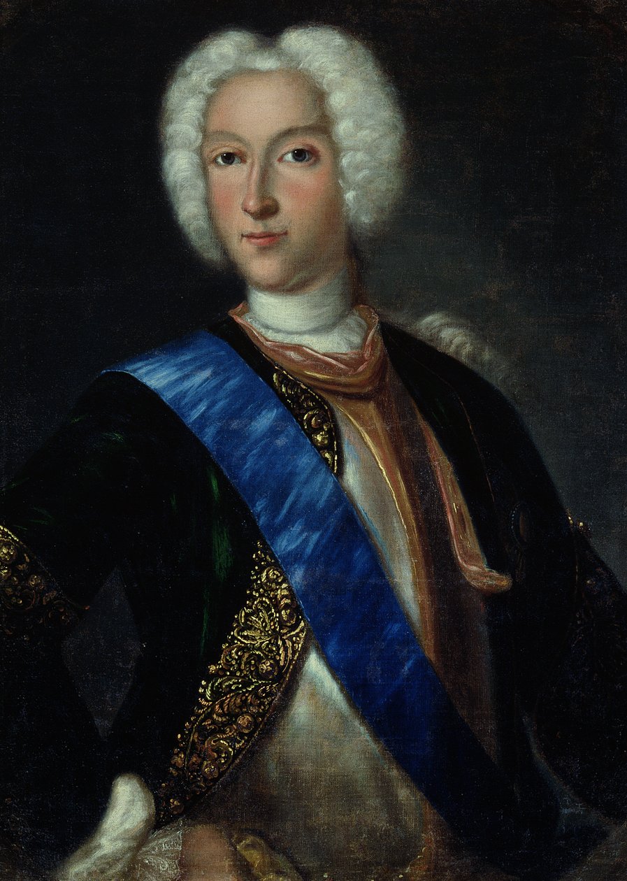 Tsaari Pietari II:n (1715-1730) muotokuva tekijältä Johann Heinrich Wedekind