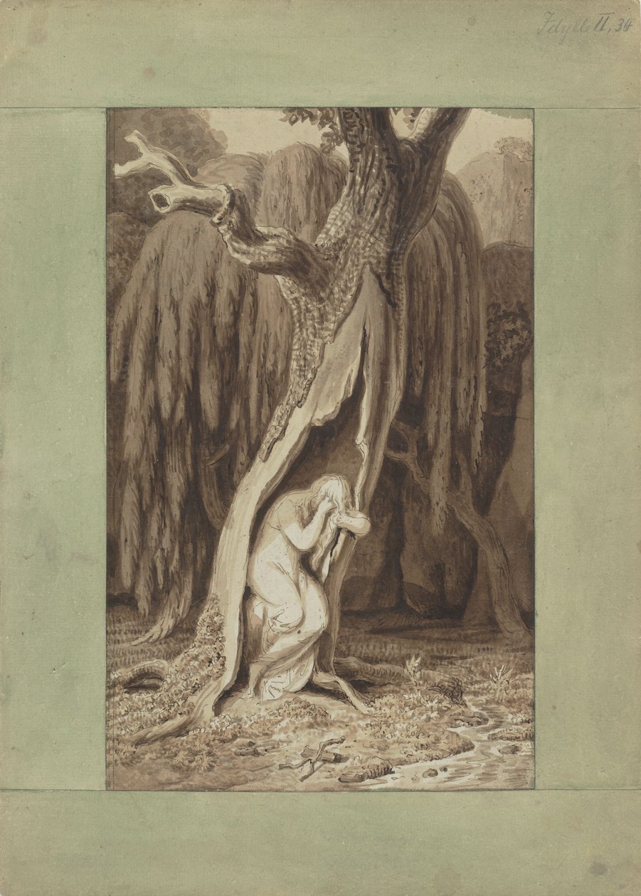 Dryad. Idylls-sarja, noin 1820. tekijältä Johann Heinrich Wilhelm Tischbein