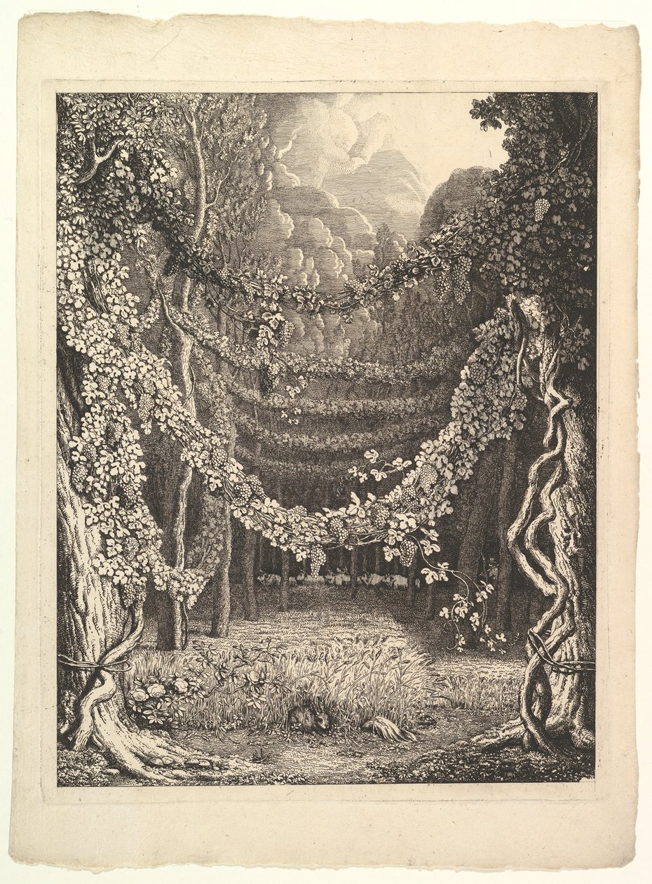 Homeroksen osan IV etukappale antiikista piirrettynä, Göttingen: Heinrich Diete..., n. 1796. tekijältä Johann Heinrich Wilhelm Tischbein