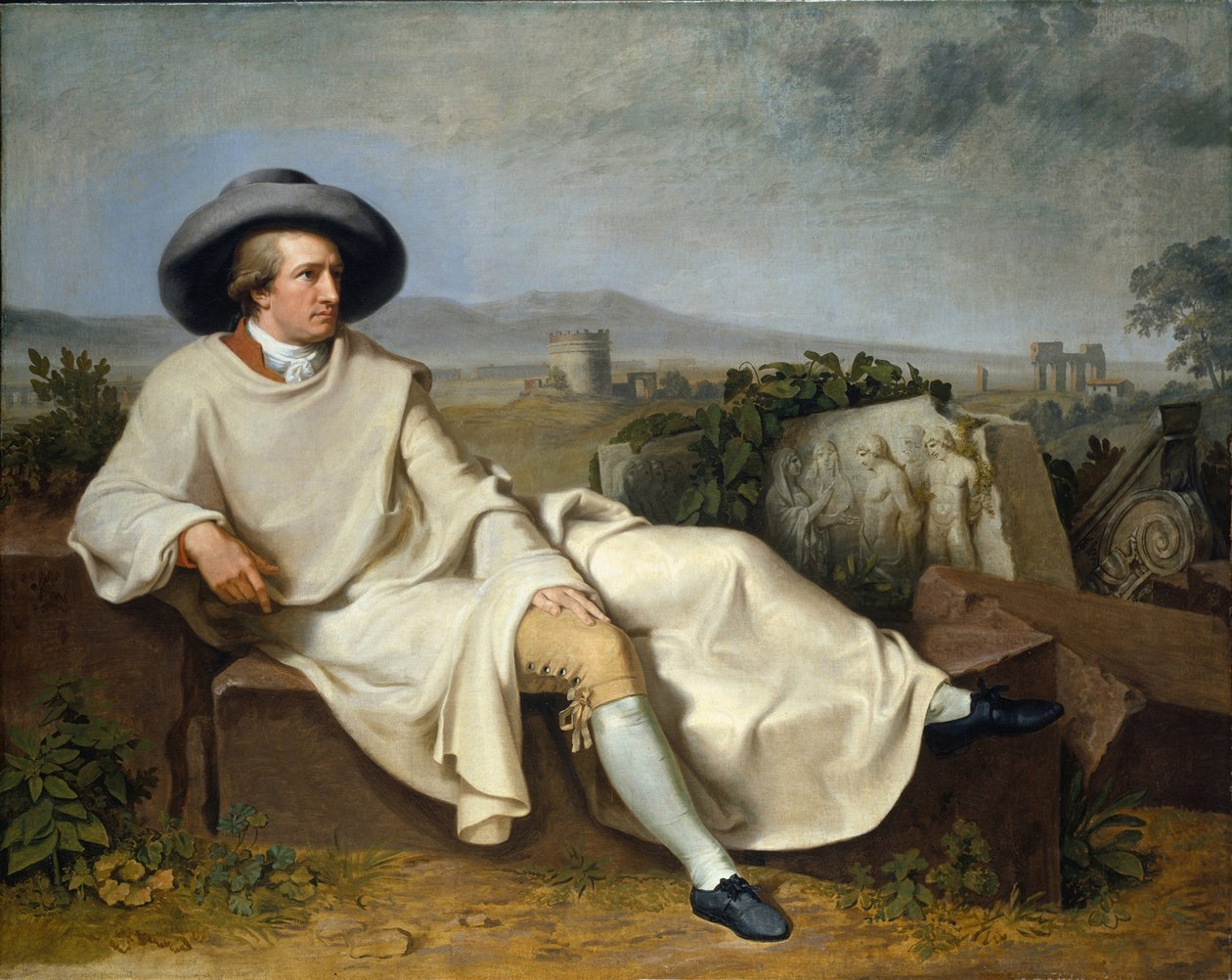 Goethe Campagnassa, 1787 tekijältä Johann Heinrich Wilhelm Tischbein