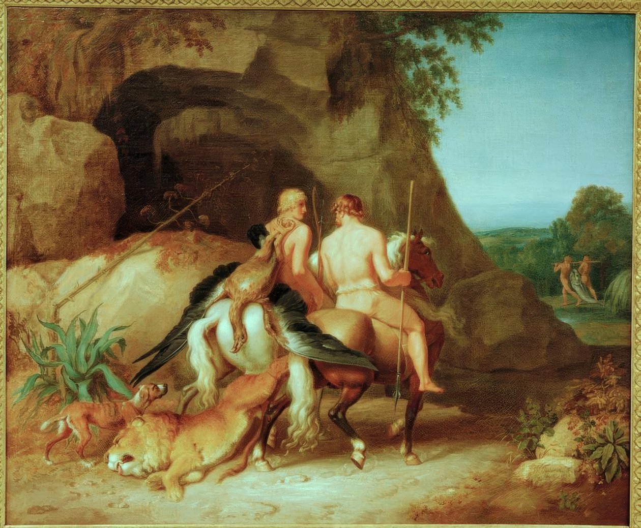 Kastor ja Pollux - miehen vahvuus tekijältä Johann Heinrich Wilhelm Tischbein