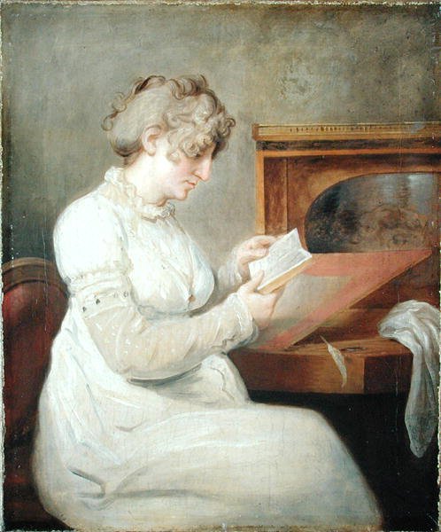Runoilija Engel Christine Westphalenin (1758-1840) muotokuva tekijältä Johann Heinrich Wilhelm Tischbein