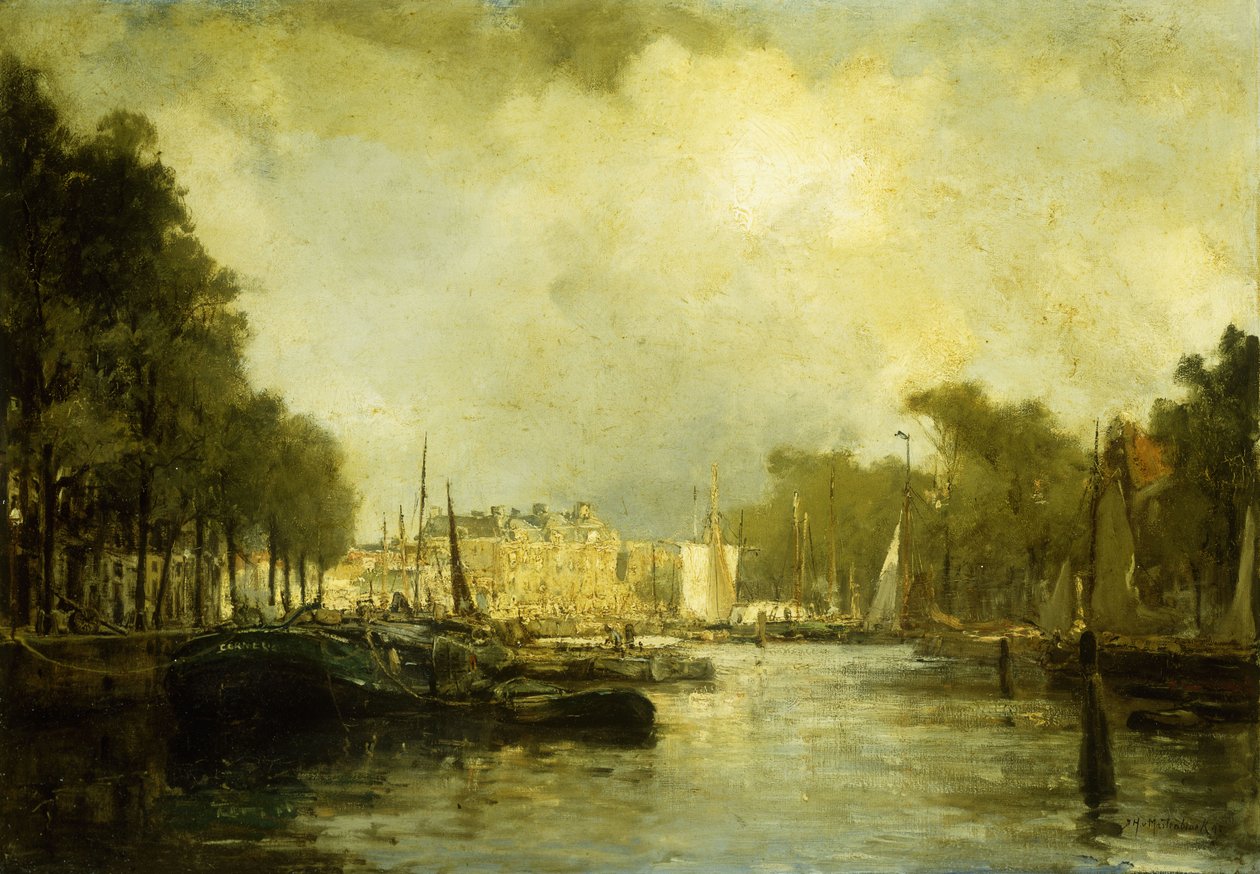 Rotterdamin satama tekijältä Johann Hendrik Mastenbroek