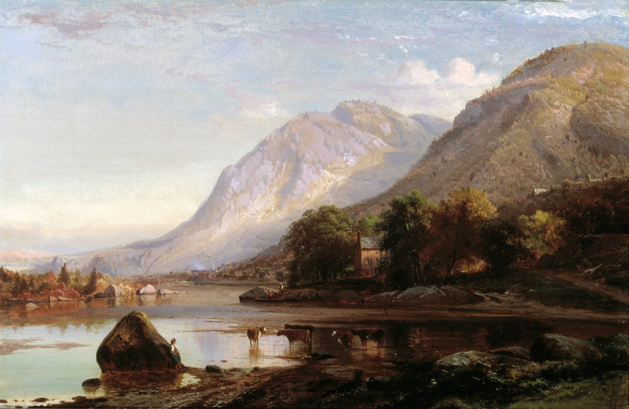 Hudson-joki Cold Springissä tekijältä Johann Hermann Carmiencke