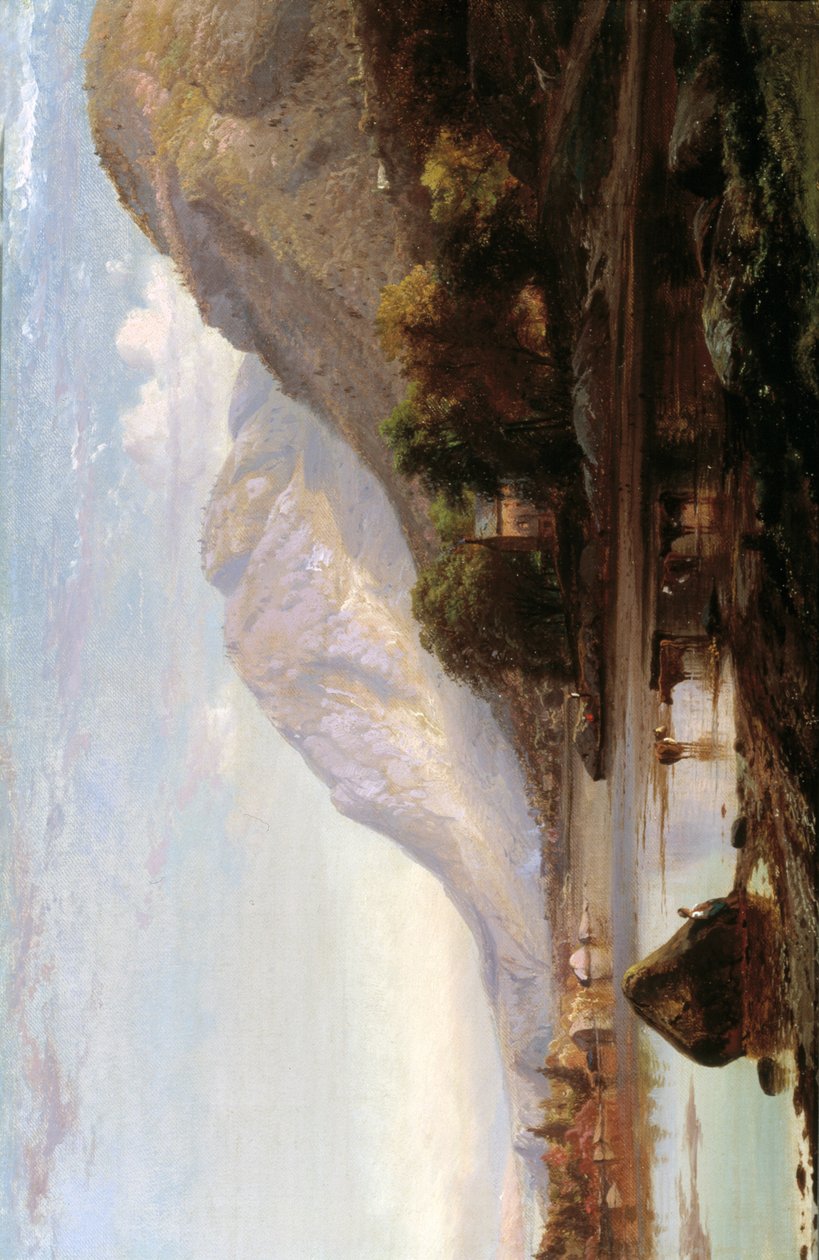 Hudson-joki Cold Springissä, 1861. tekijältä Johann Hermann Carmiencke