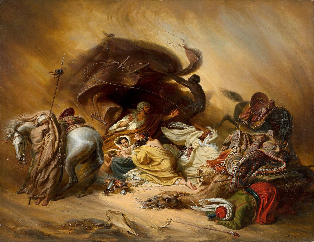 Samum autiomaassa, vuoden 1844 jälkeen. tekijältä Johann Hermann Kretzschmer
