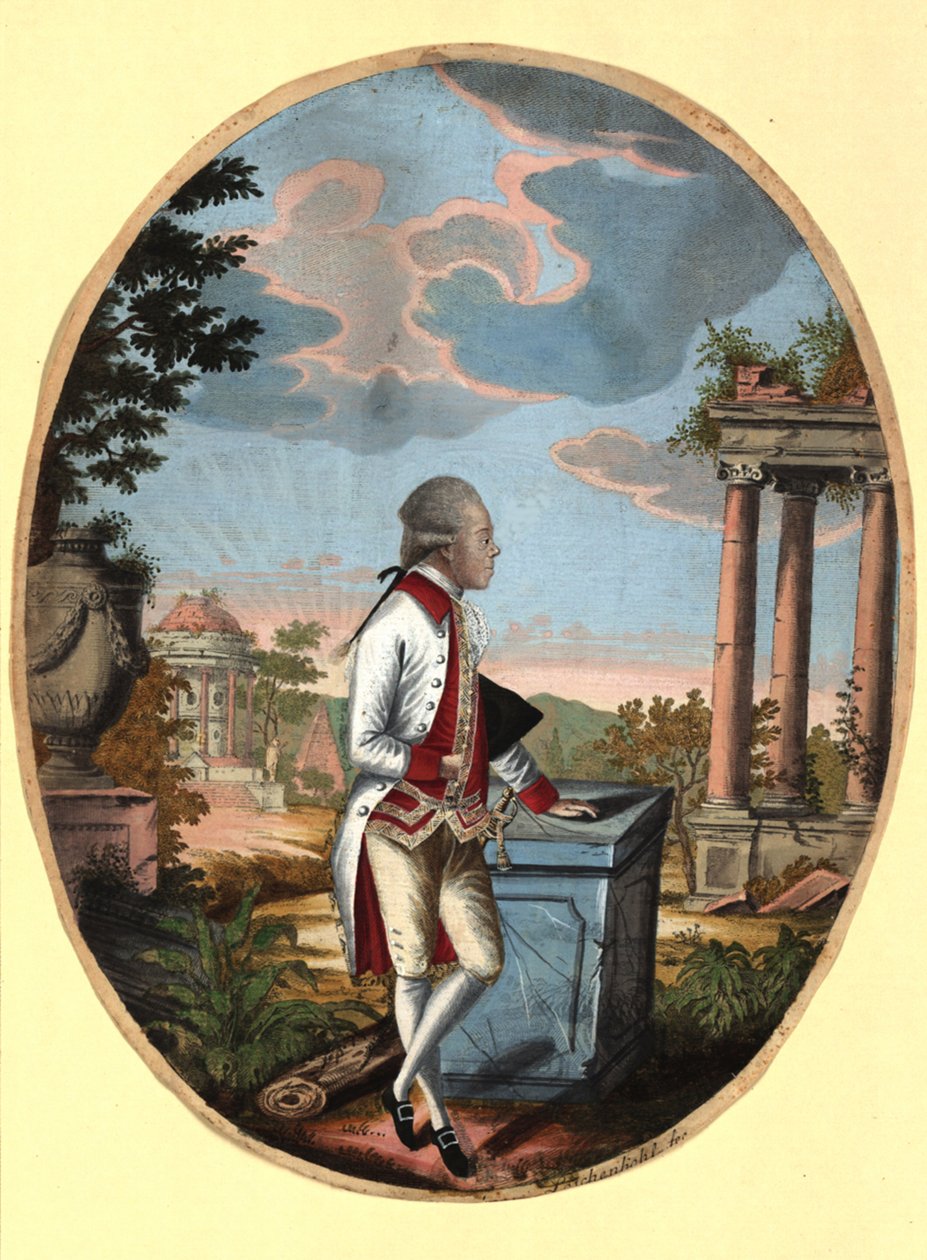 Venäjän suurruhtinas Paavali 1754-1801, myöhemmin tsaari Paavali I, 1782. tekijältä Johann Hieronymus Loeschenkohl
