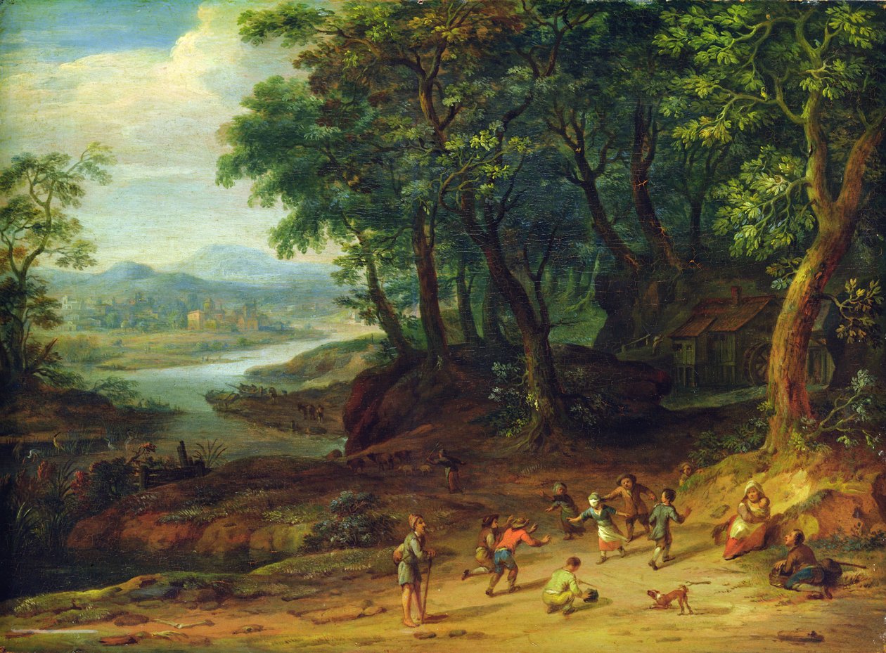 Maisema, 1728 tekijältä Johann Holst