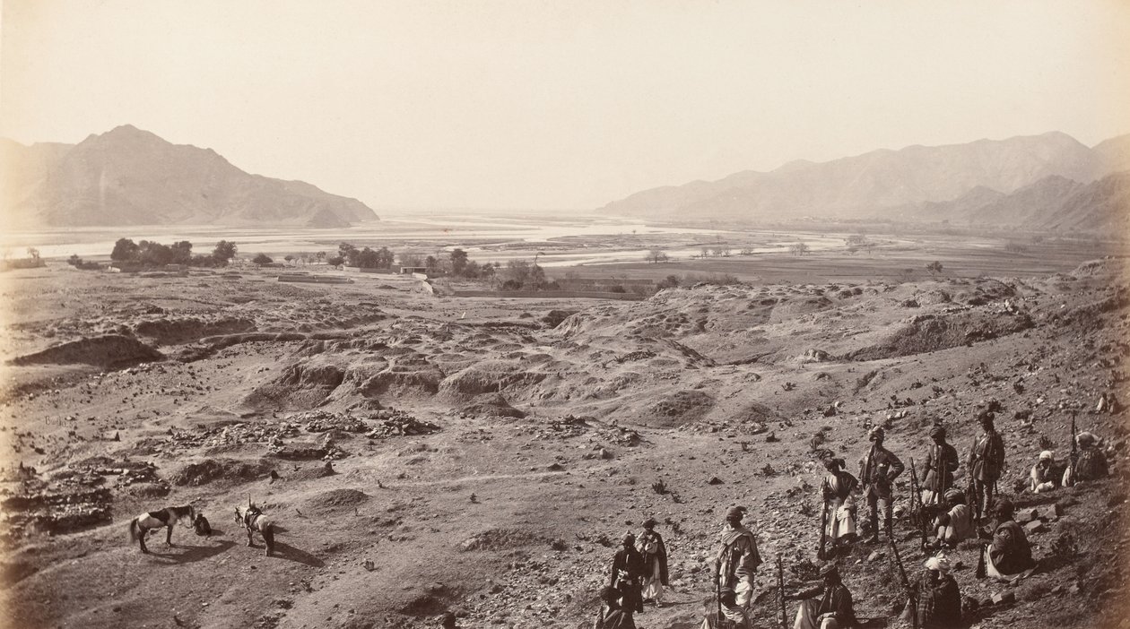 Lalpuran yläpuolella oleva joen rotko Bassauleen päin, n. 1878 (kuva) tekijältä Johann Hulsman