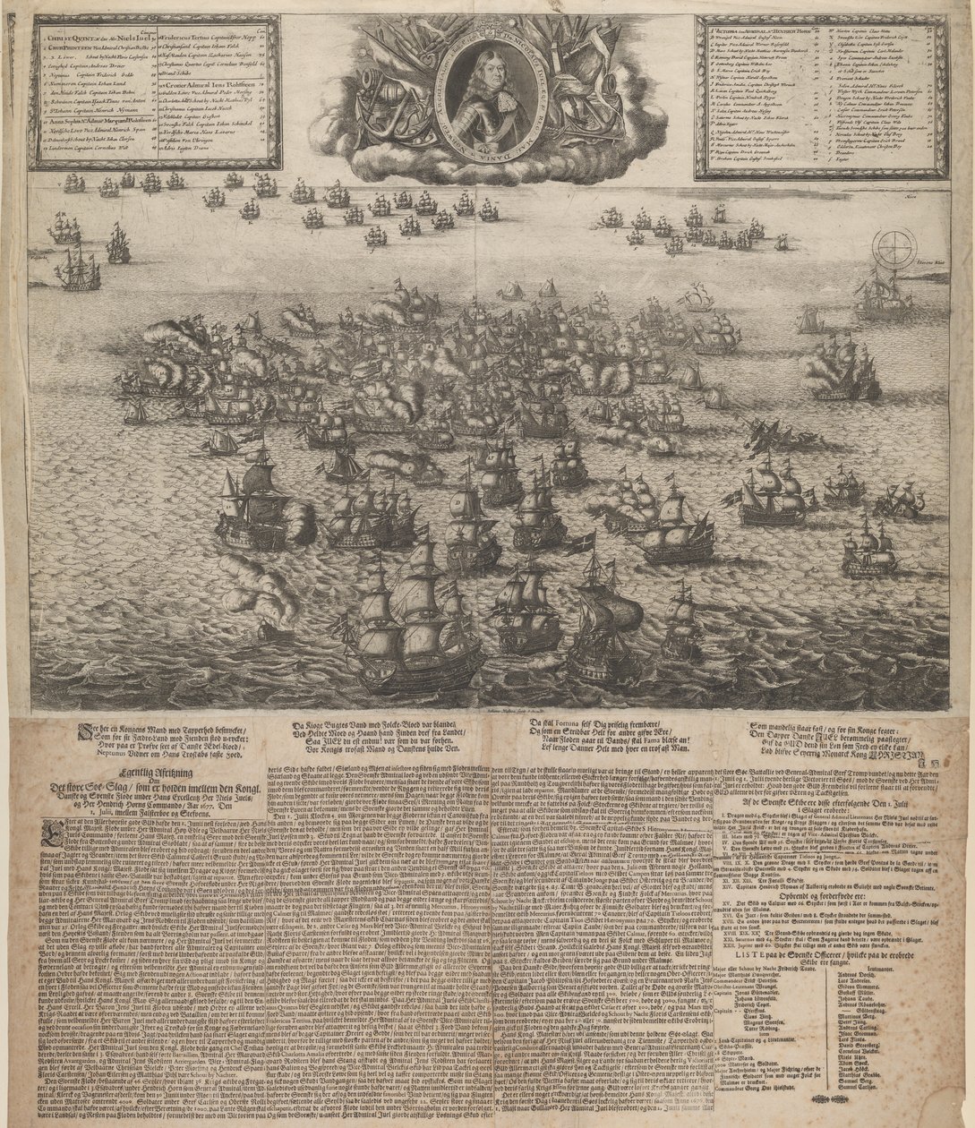 Køgebugtin taistelu heinäkuussa 1677 tekijältä Johann Husman