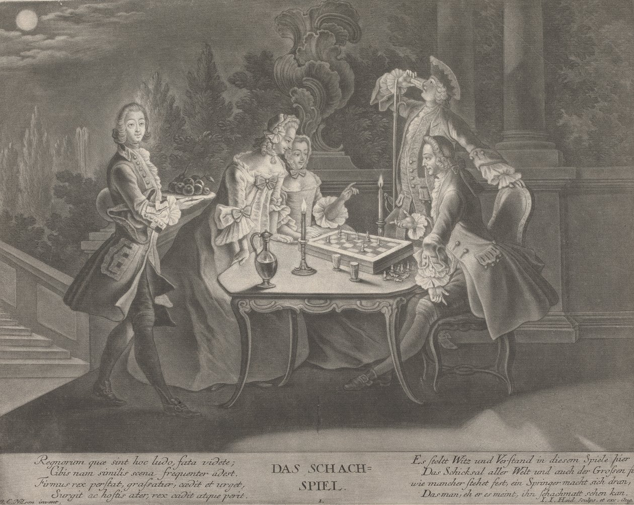 Shakkipeli tekijältä Johann Jacobus Haid