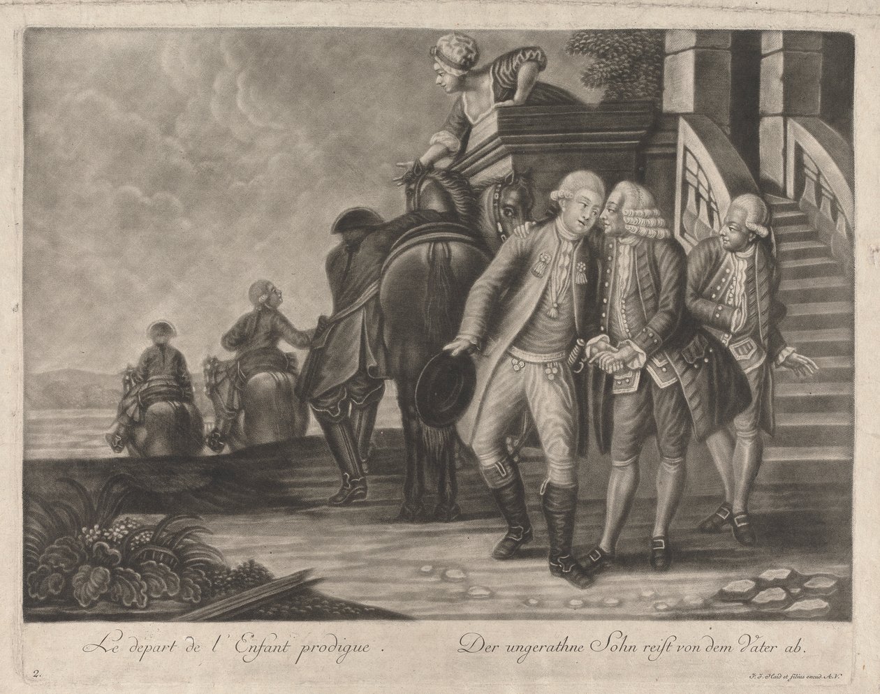 Tuhlaajapojan lähtö tekijältä Johann Jacobus Haid