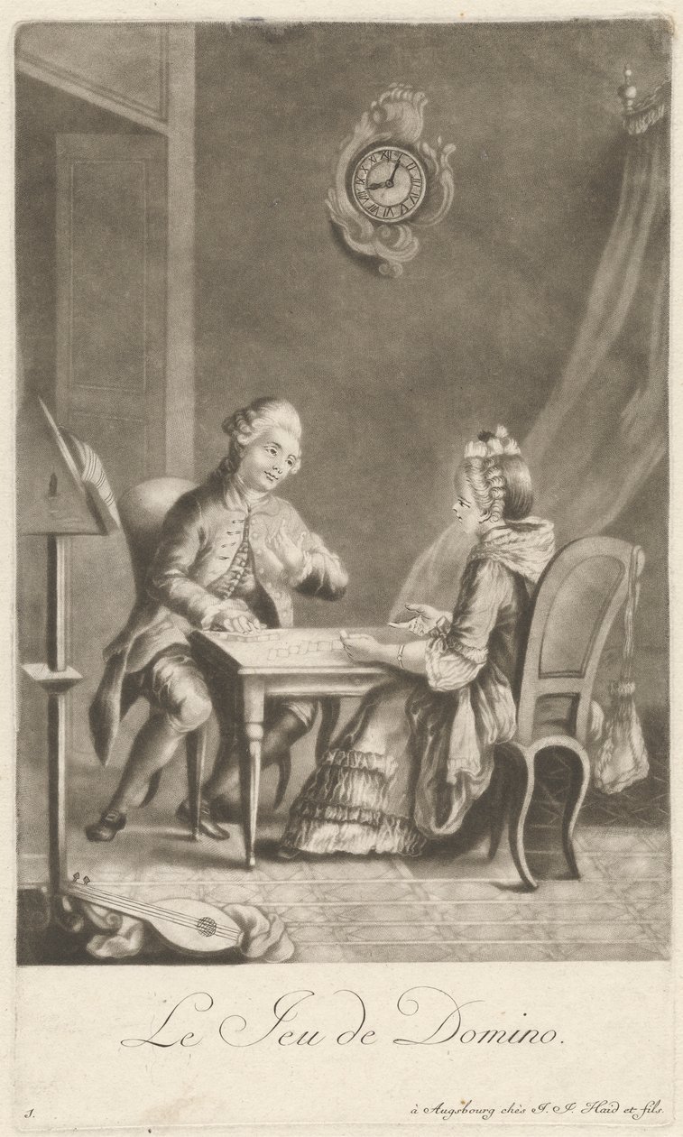 Domino peli tekijältä Johann Jacobus Haid