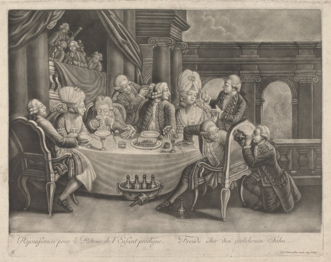Tuhlaajapojan paluujuhlat tekijältä Johann Jacobus Haid