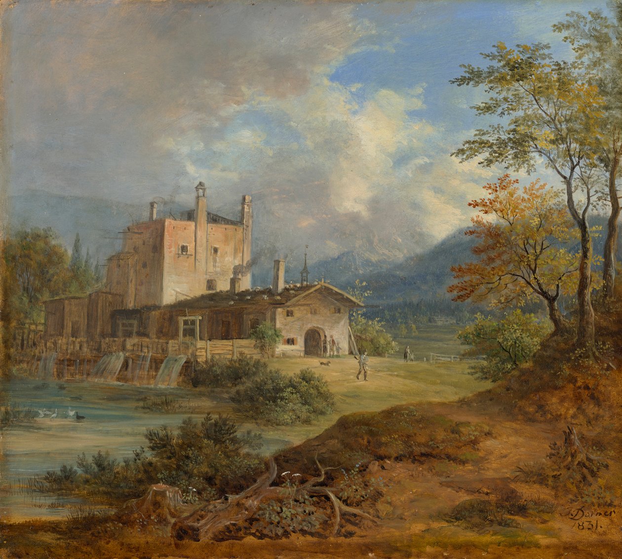 Rautavasara vuorilla tekijältä Johann Jakob Dorner der Jüngere