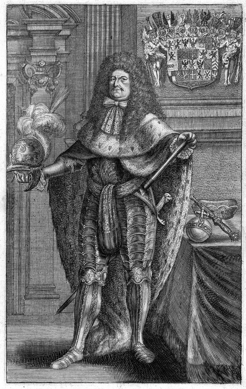 Frederick Williamin muotokuva 1620-1688, Brandenburgin vaaliruhtinas, Preussin herttua, 1683 tekijältä Johann Jakob Vogel