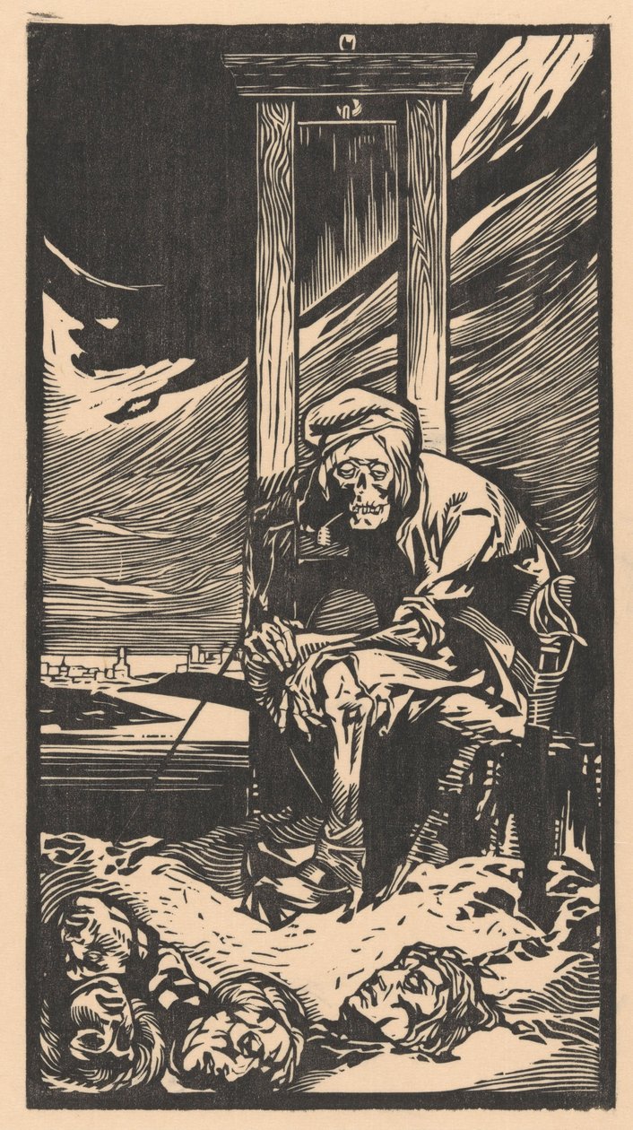 Kuolema giljotiinin toimesta (painettu) tekijältä Johann Joseph Aarts
