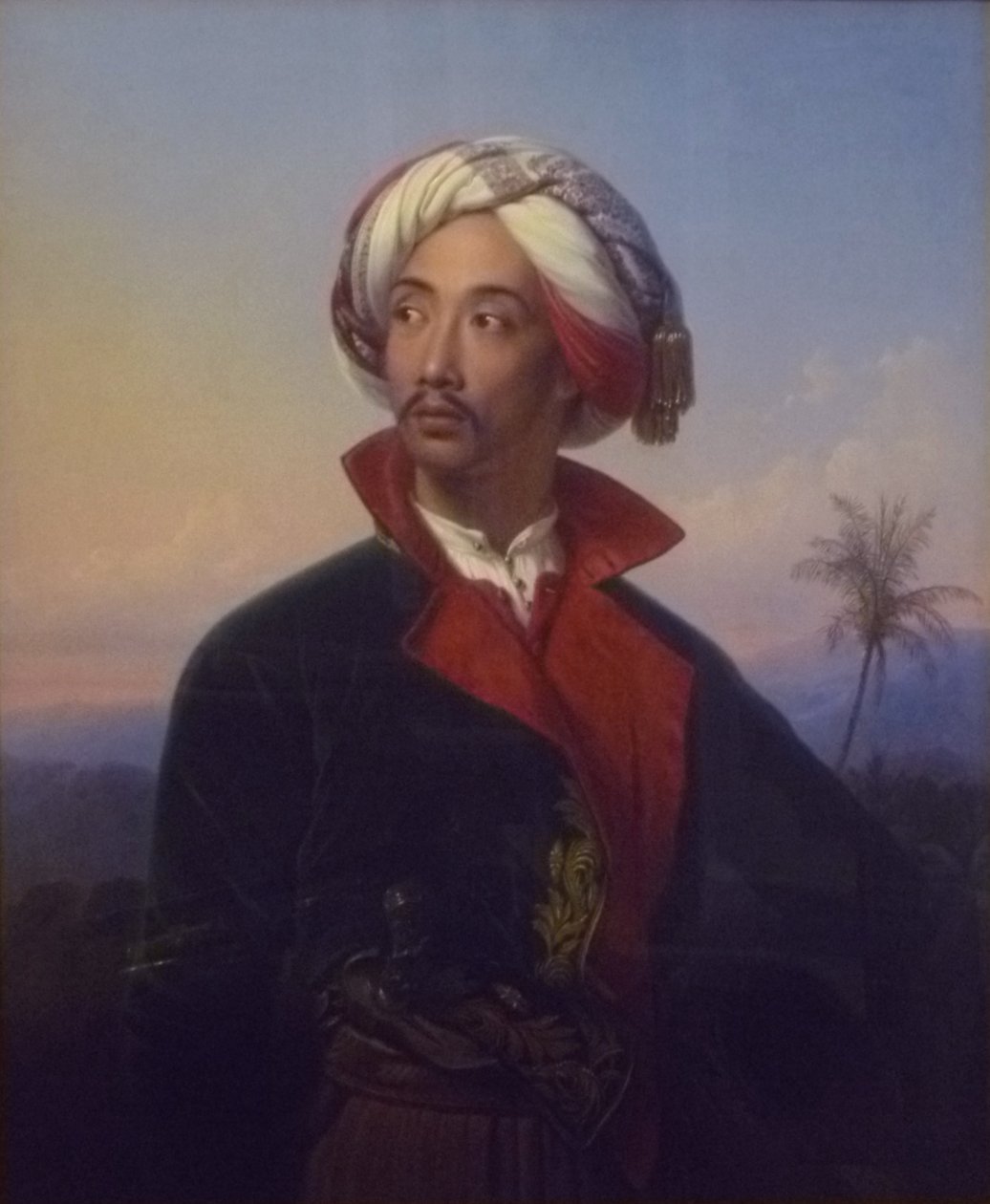 Muotokuva Prinz Raden Saleh Syarif Bustamanista (1811-1880). tekijältä Johann Karl Bähr
