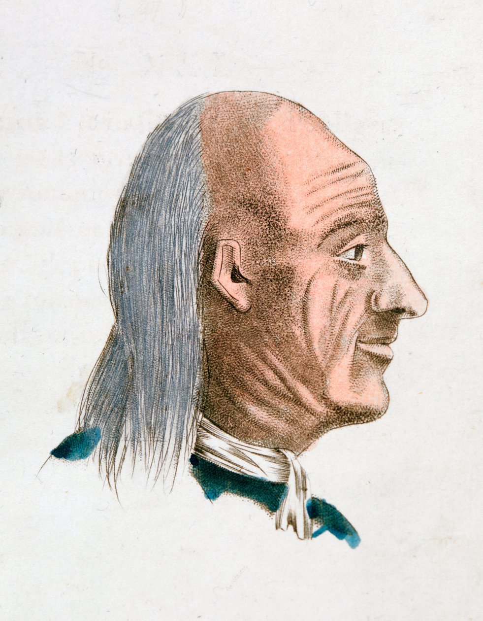 Rohkean ja ystävällisen ihmisen kasvonpiirteet, 1808 tekijältä Johann Kaspar Lavater