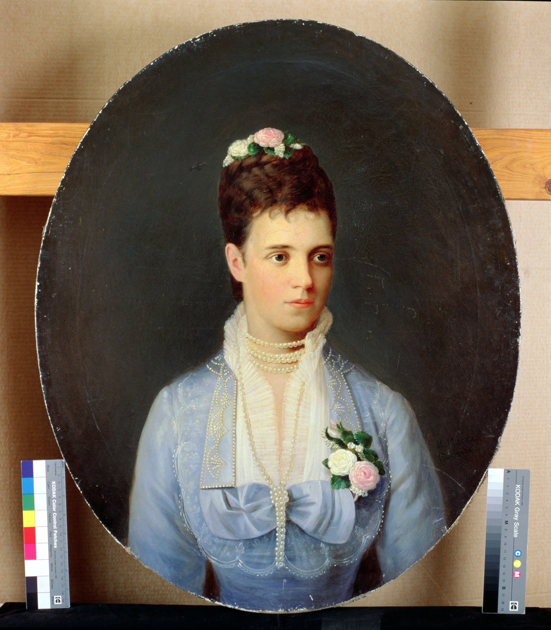 Venäjän keisarinna Maria Fjodorovnan (1847-1928) muotokuva tekijältä Johann Koler