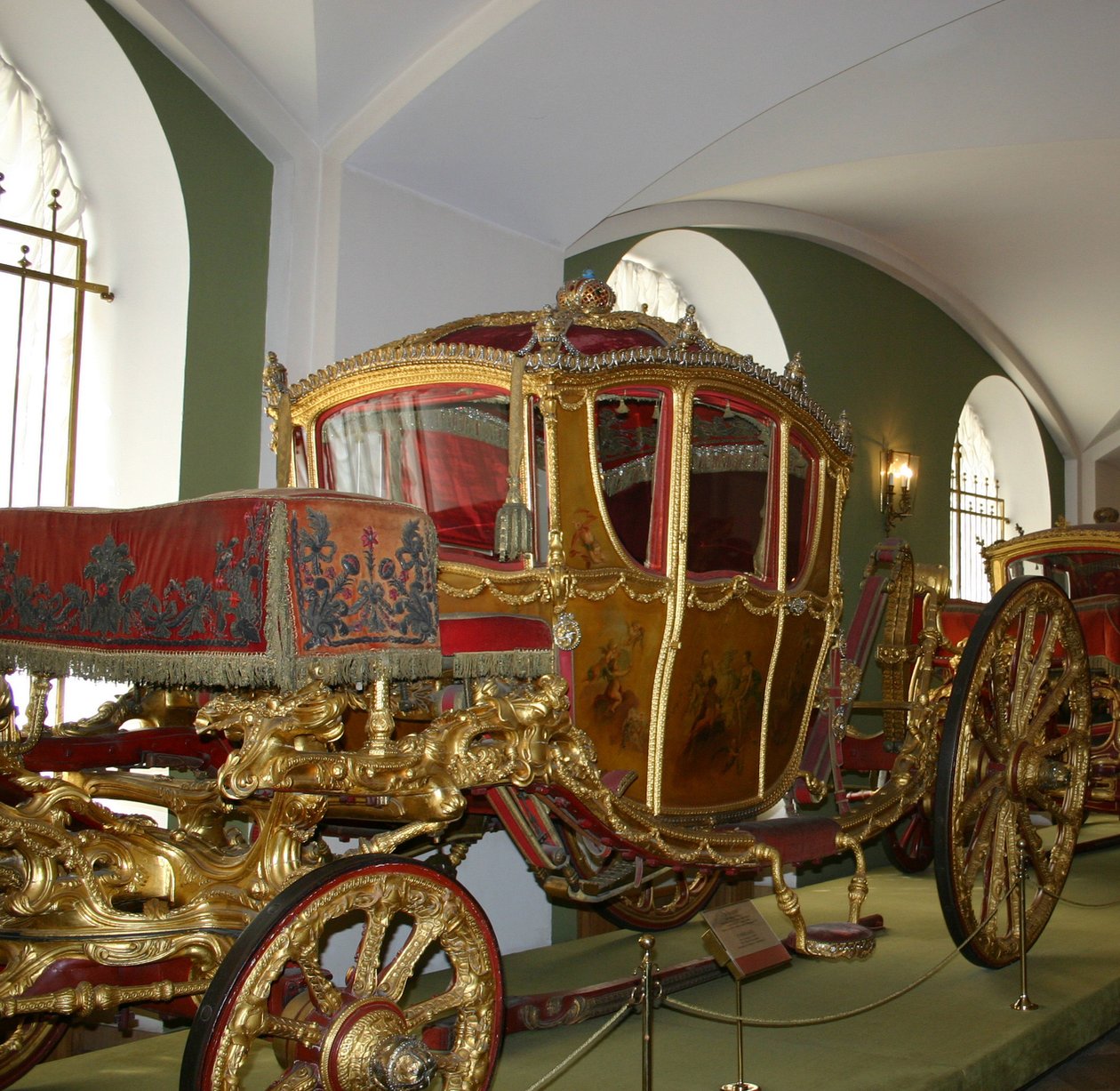 Keisarinna Katariina II:n valmentaja Berline, 1769 tekijältä Johann Konrad Buckendahl