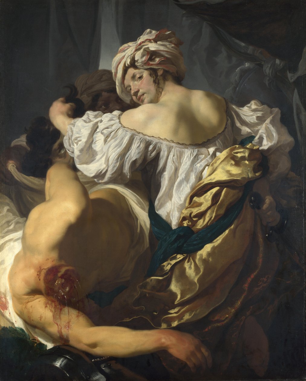 Judith Holofernesin teltassa, n. 1622 tekijältä Johann Liss