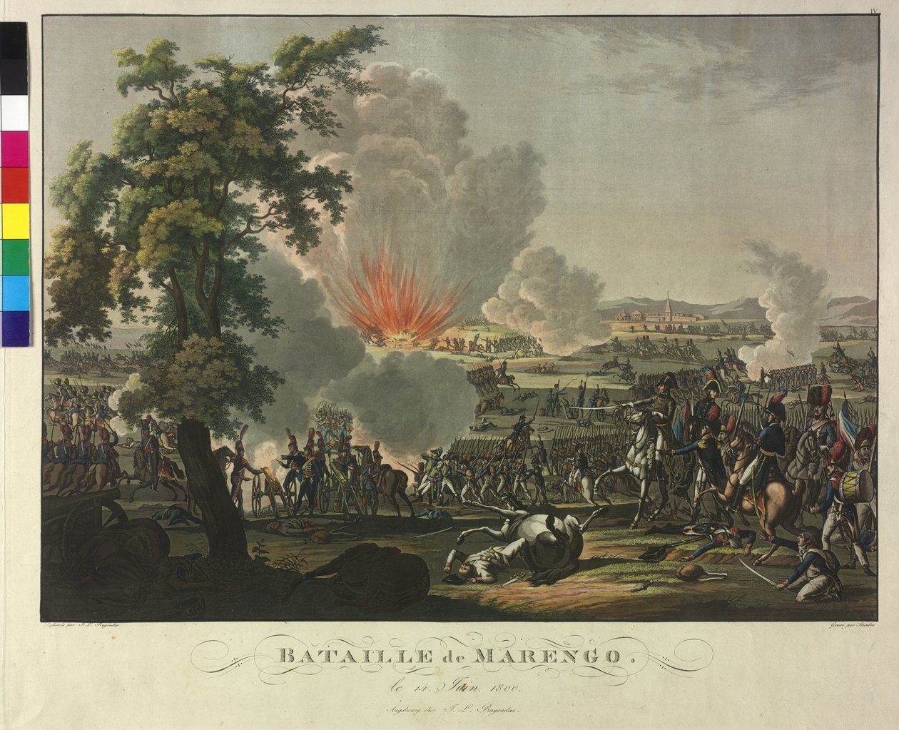 Marengon taistelu 14. kesäkuuta 1800 (etsaus ja akvatintta) tekijältä Johann Lorenz Rugendas