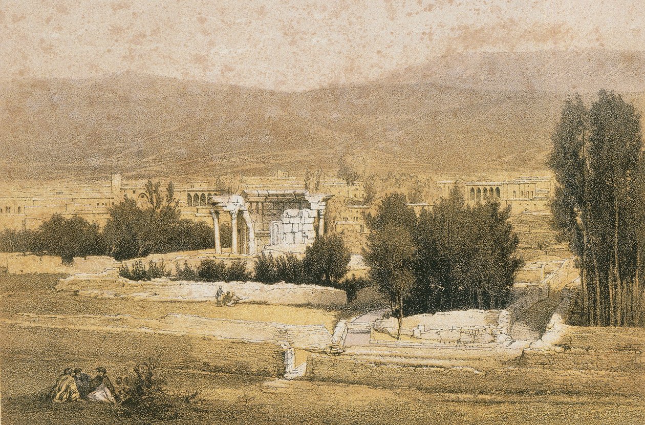 Baalbek. Etsaus Bernatz et aii - Steinkopk J.F. Toimittaja tekijältä Johann Martin Bernatz