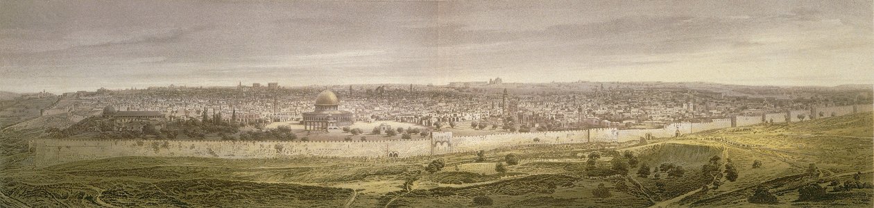 Jerusalem. Bernatzin ja muiden etsaus - Felsing, F. Stampatore tekijältä Johann Martin Bernatz