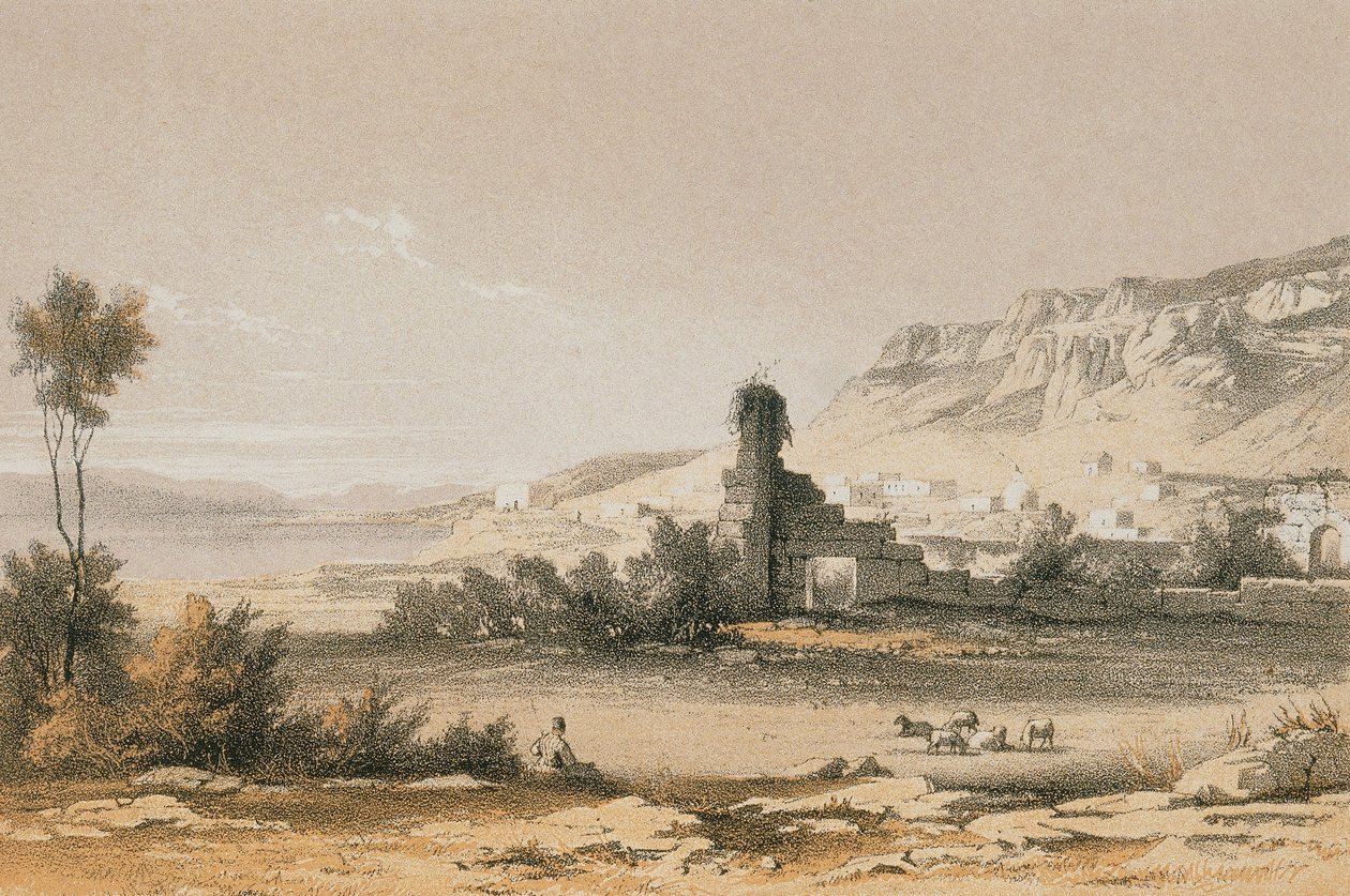 Magdala (Majdal Shams). Etsaus Bernatz et aii - Steinkopk J.F. Editore tekijältä Johann Martin Bernatz