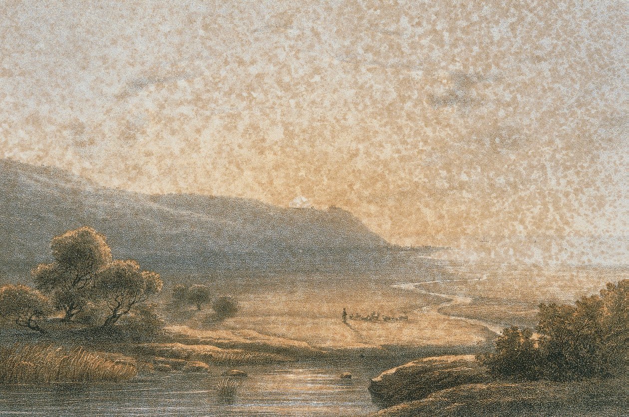 Mount Carmel Bernatzin et aiin etsauksessa - Eisenblätter, R. Editore tekijältä Johann Martin Bernatz