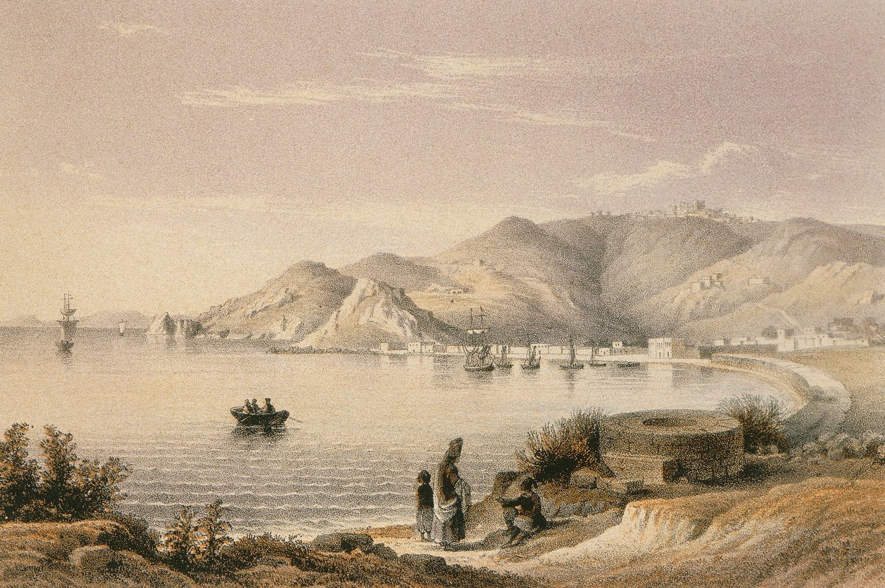 Patmos etsauksessa Bernatz et aii - Steinkopk J.F. Editore tekijältä Johann Martin Bernatz