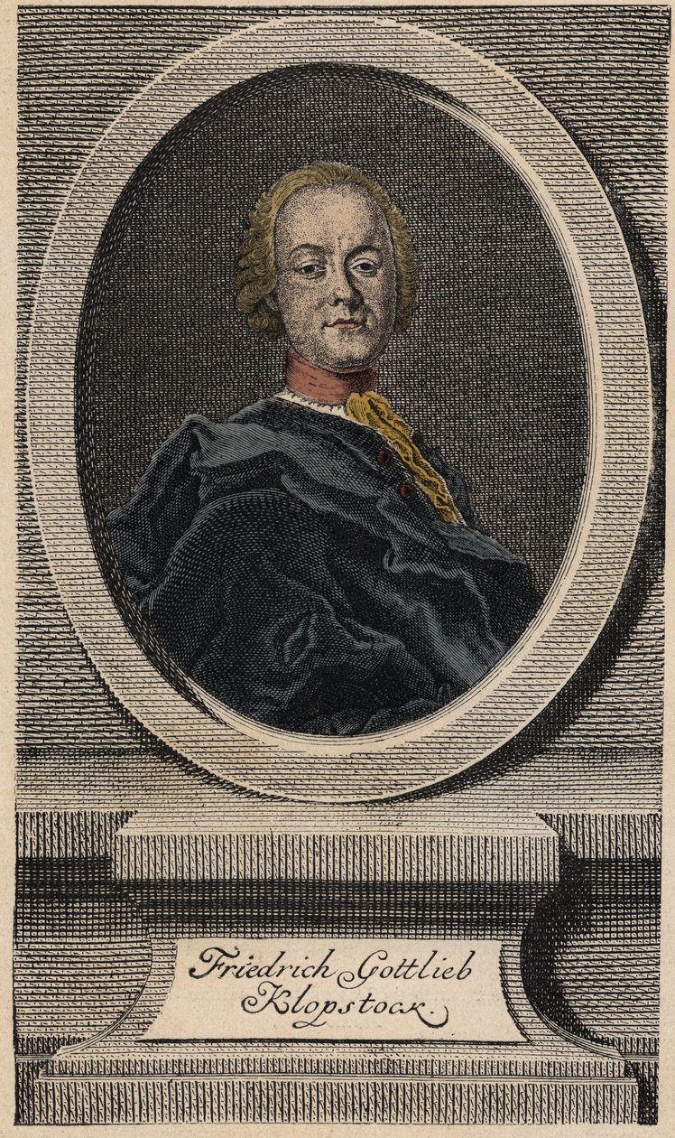 Friedrich Gottlieb Klopstock (1724-1803), saksalainen runoilija tekijältä Johann Martin Bernigeroth