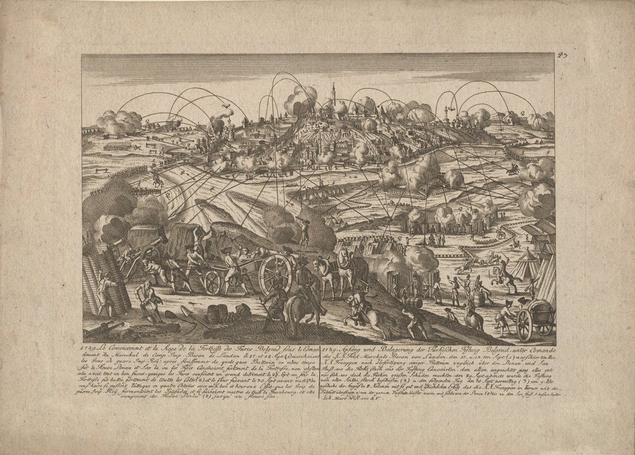 Belgradin valloitus 8. lokakuuta 1789 1789 tekijältä Johann Martin Will