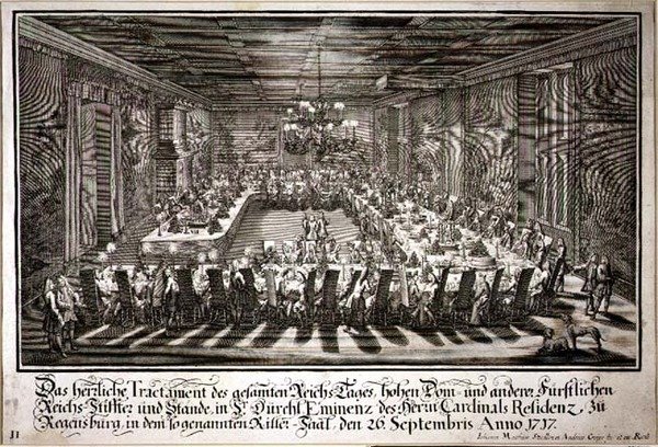 Juhla Regensburgin kardinaalin palatsin King