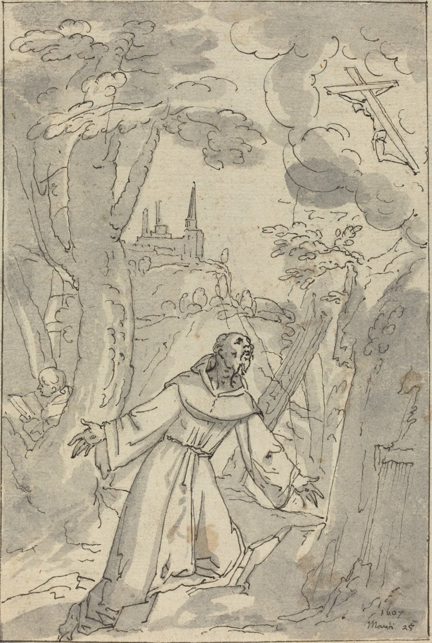 Pyhän Franciscuksen leimautuminen tekijältä Johann Matthias Kager