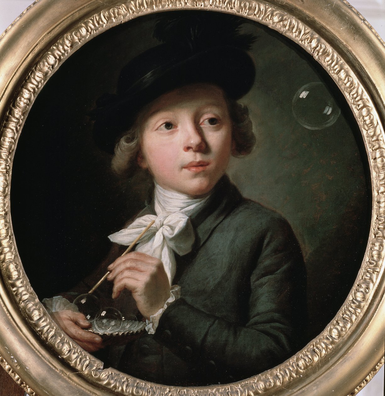 Saippuakuplia tai muotokuva J. A. Laurensista. Melchior Wyrschin (1732-1798) maalaus. 1784. Museum of Fine Arts Besanconissa tekijältä Johann Melchior Joseph Wyrsch or Wursch
