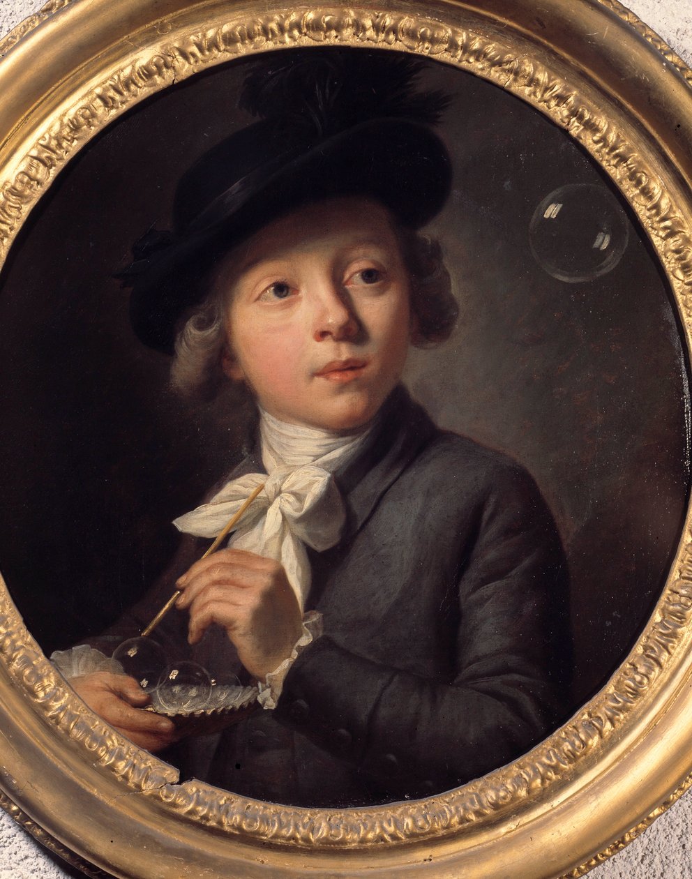Saippuakuplia tai muotokuva J. A. Laurensista. Melchior Wyrschin (1732-1798) maalaus. 1784. Museum of Fine Arts Besanconissa tekijältä Johann Melchior Joseph Wyrsch or Wursch