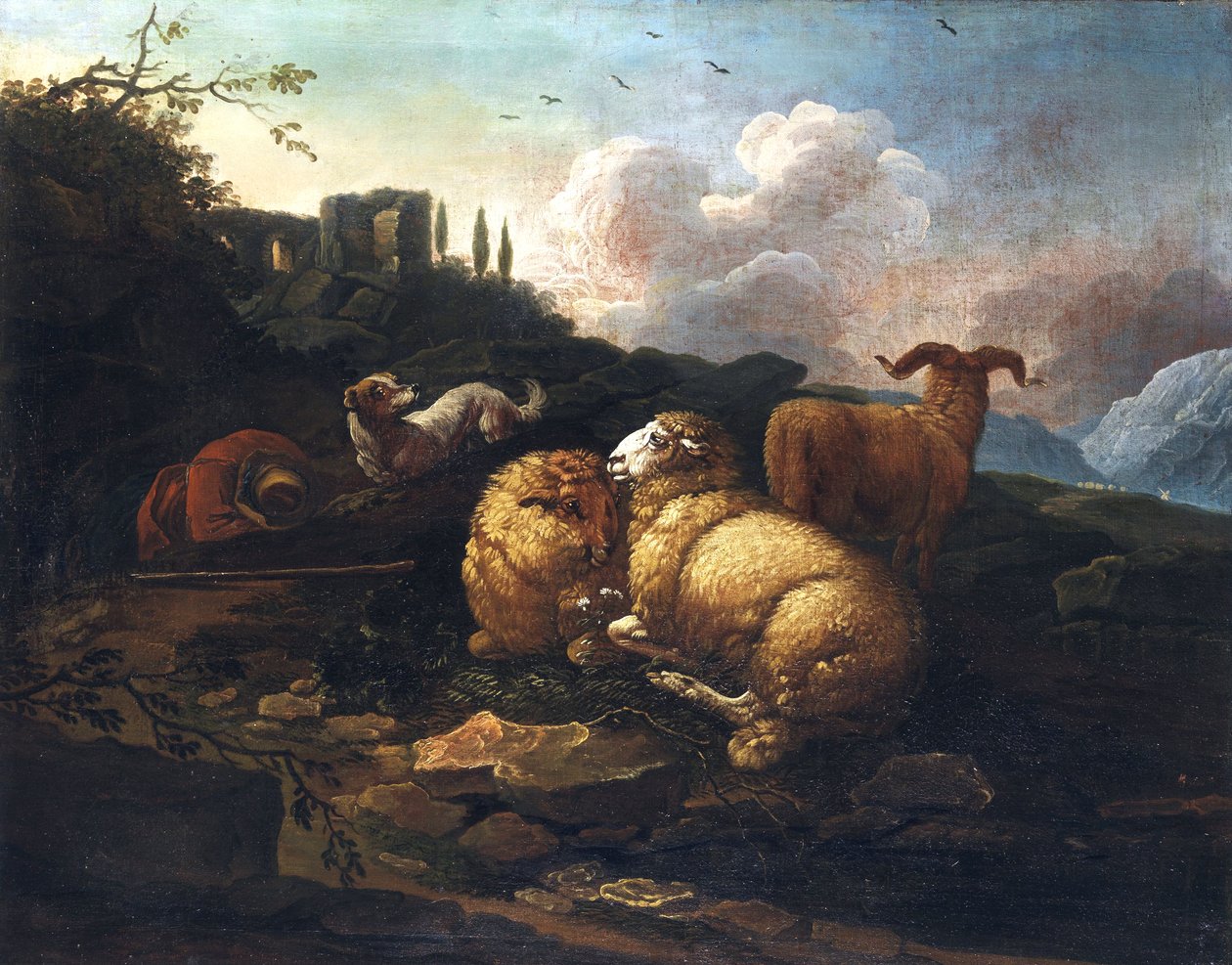 Johann Melchior Roos Lammas ja paimen tekijältä Johann Melchior Roos