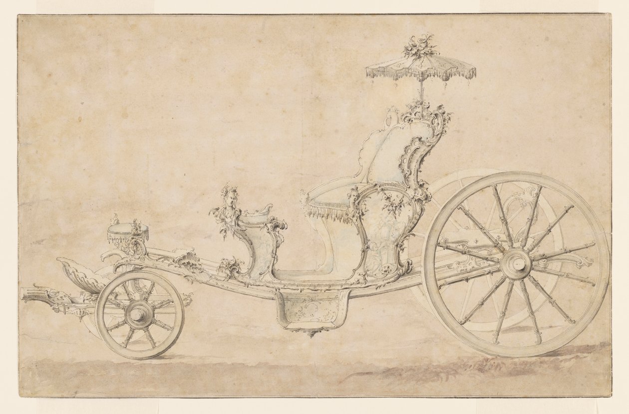 Suunnittelu Cabrioletiin tekijältä Johann Michael Hoppenhaupt II