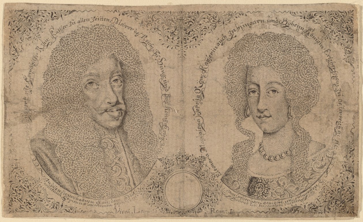 Leopold I ja Itävallan Eleanor tekijältä Johann Michael Puchler