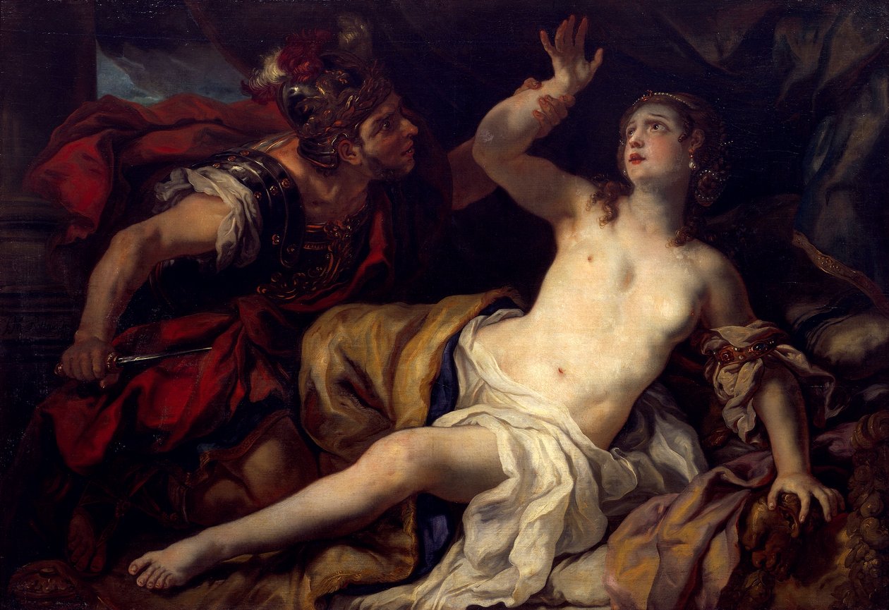 Tarquin ja Lucretia tekijältä Johann Michael Rottmayr