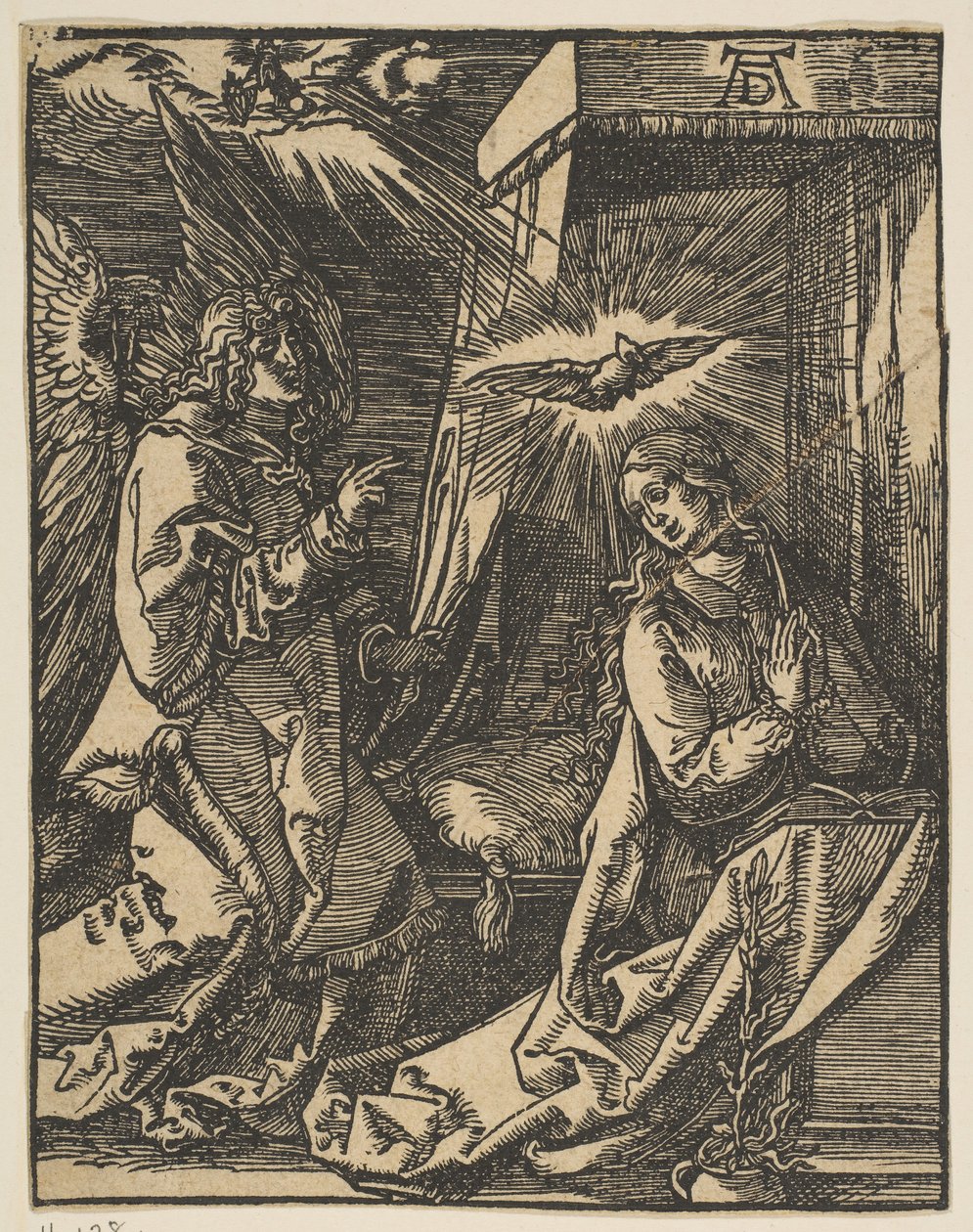The Annunciation, pienestä intohimosta, copy.n.d. tekijältä Johann Mommard