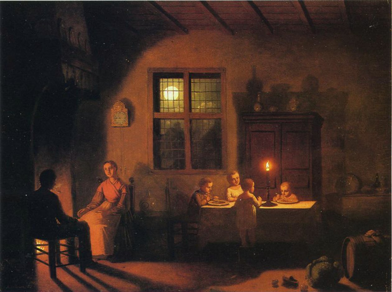 Ilta kotona, 1867 tekijältä Johann Mongels Culverhouse