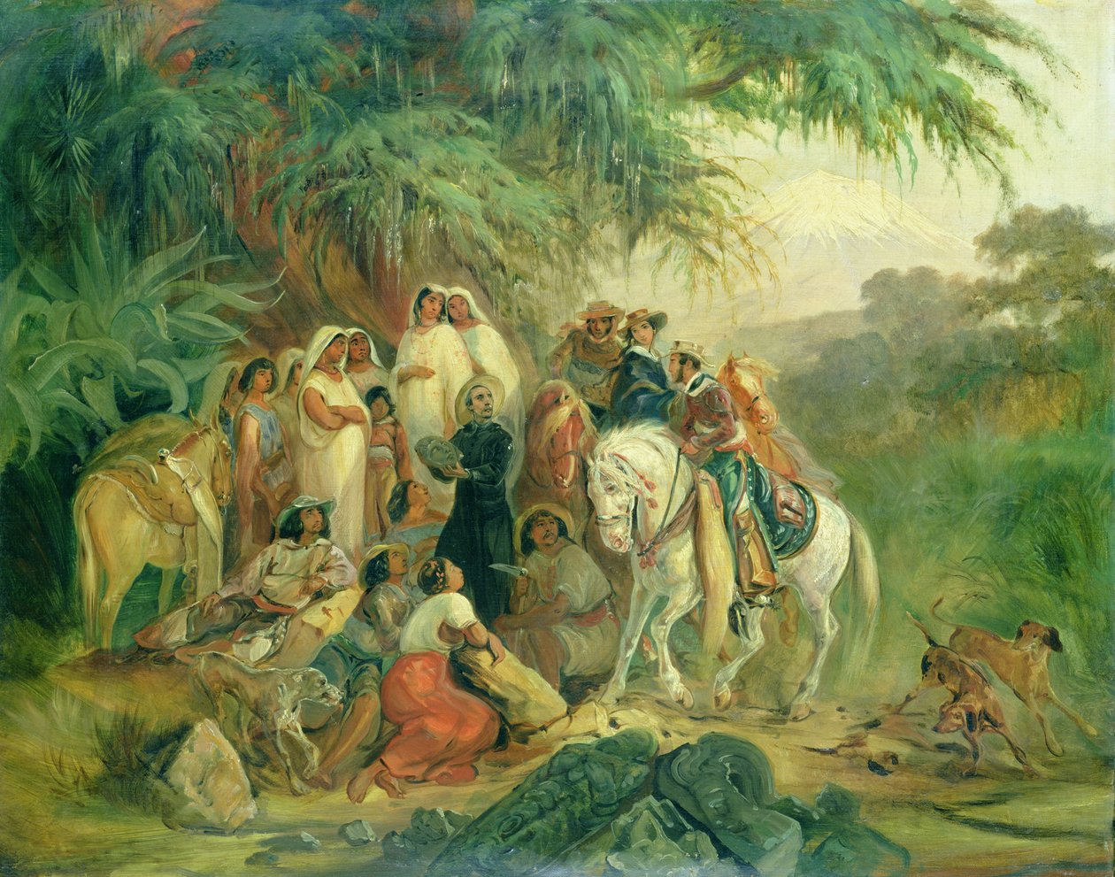 Folk-skene Pico de Orizabassa, Meksikossa tekijältä Johann Moritz Rugendas