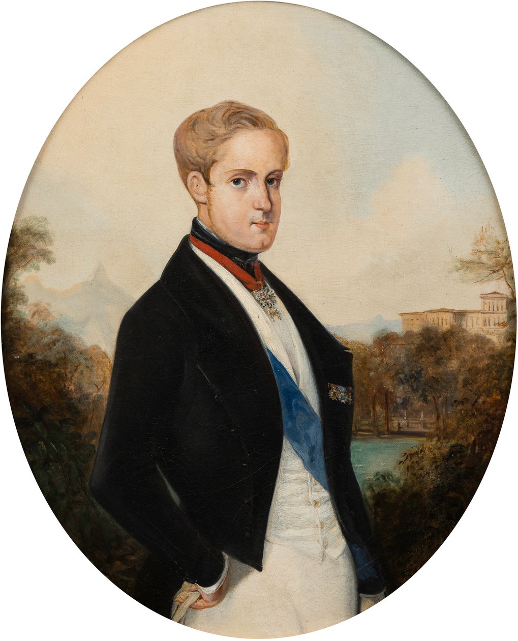 Brasilian keisari Pietari II:n muotokuva 1825-1891, 1846. tekijältä Johann Moritz Rugendas
